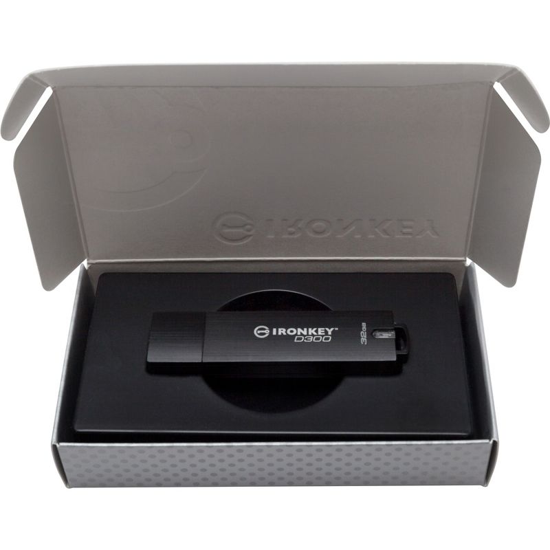 Kingston 32GB IronKey D300 USB 3.1 Flash Drive - 32 GB - USB 3.1