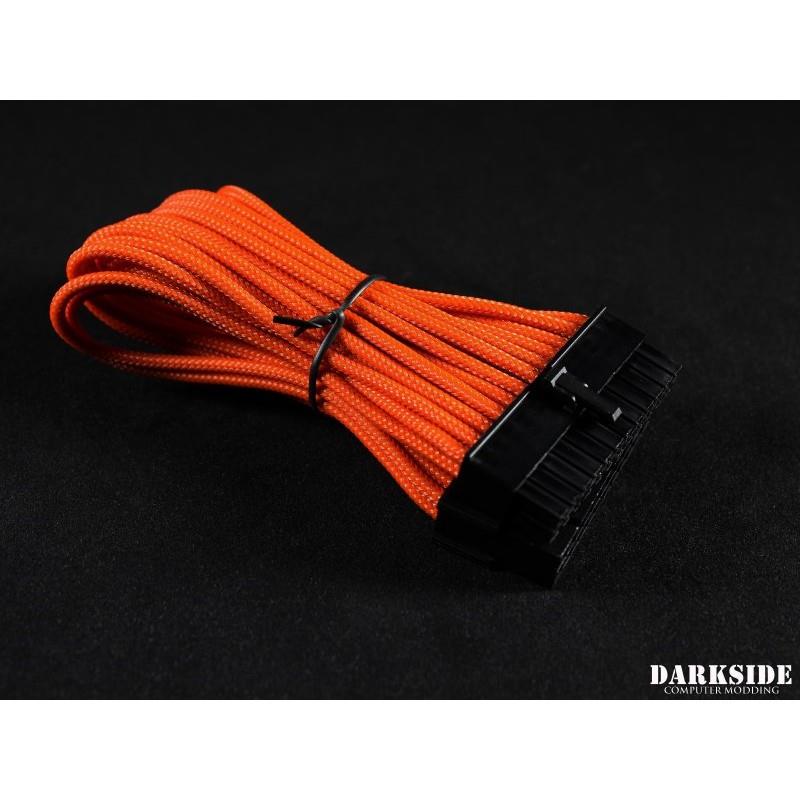 Darkside 24-Pin ITX 7" (20cm) HSL Single Braid Extension Cable - Orange (DS-0638)