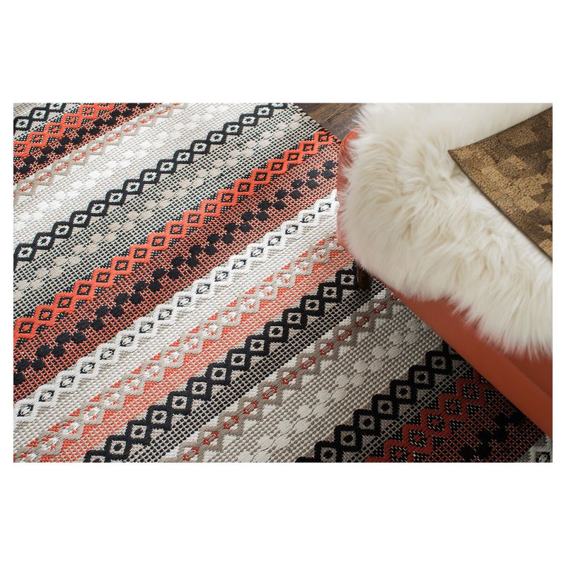 Stripe Woven Area Rug 8'X10' - Anji Mountain