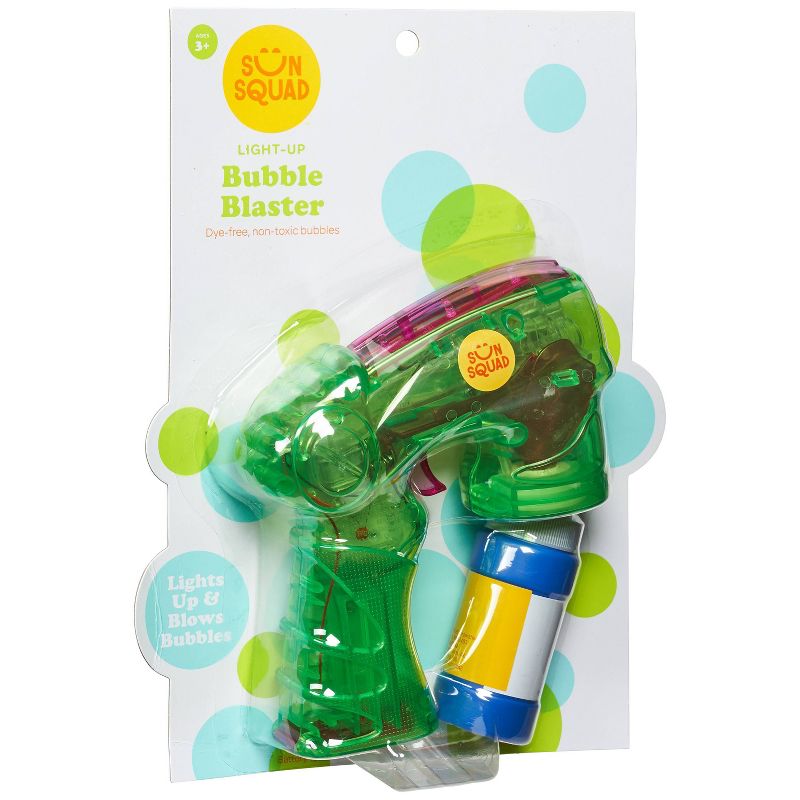 Light-Up Bubble Blaster Green - Sun Squad™