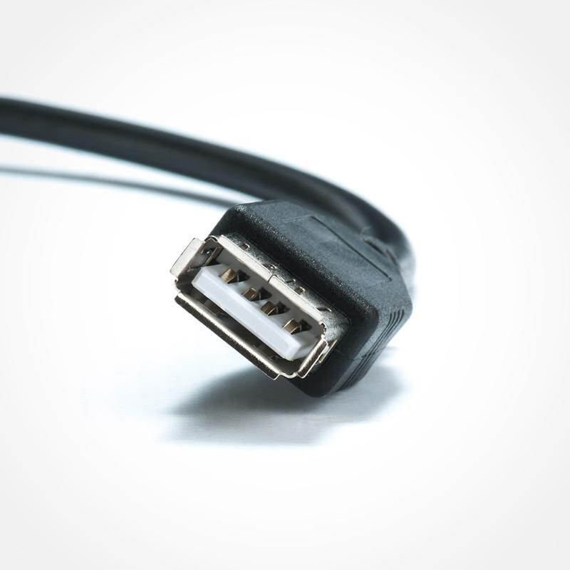 FireFold USB-EXT-15-BLK 15-Foot USB 2.0 A Male to A Female Extension Cable -Black