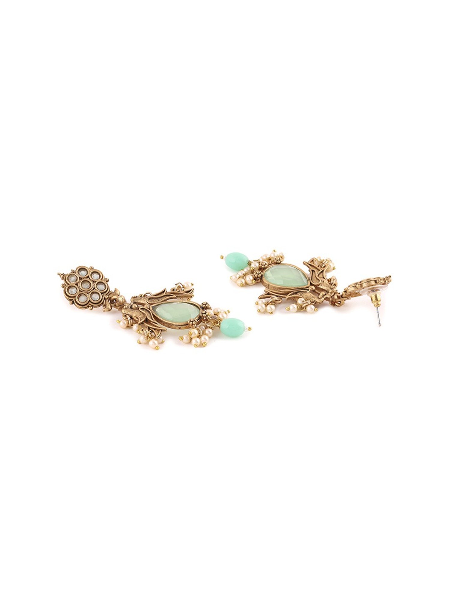 Priyaasi Floral and Bird Style Dangler Earrings