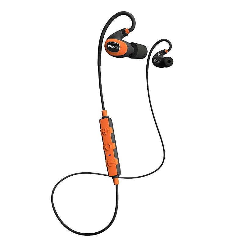 PRO 2.0 Bluetooth Earplug Headphones, 27 dB Noise Reduction Rating, 16+ Hour Battery, IP67 Durability, Noise Cancelling Mic, OSHA Compliant Professional Hearing Protector (Safety Orange)