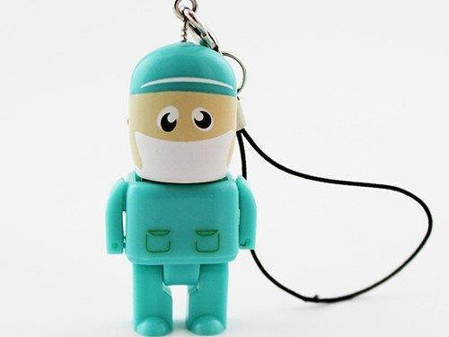 D-CLICK TM High Quality 4GB/8GB/16GB/32GB/64GB/Cool USB High speed Flash Memory Stick Pen Drive Disk (8GB , Doctor-Blue)