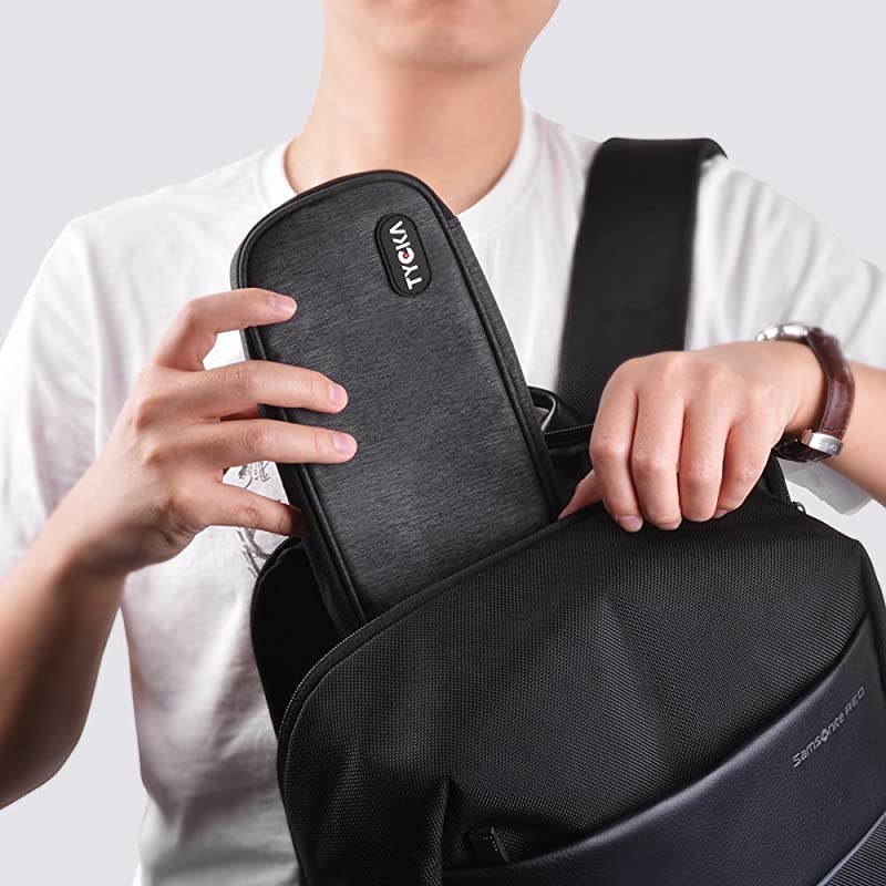 Folded Travel Organizer Electronics Bag, Universal Electronics Travel Gadgets Carrying Case Pouch Carry Case for Cable, Cord, USB, SD Cards, Chargers, Deep Gray