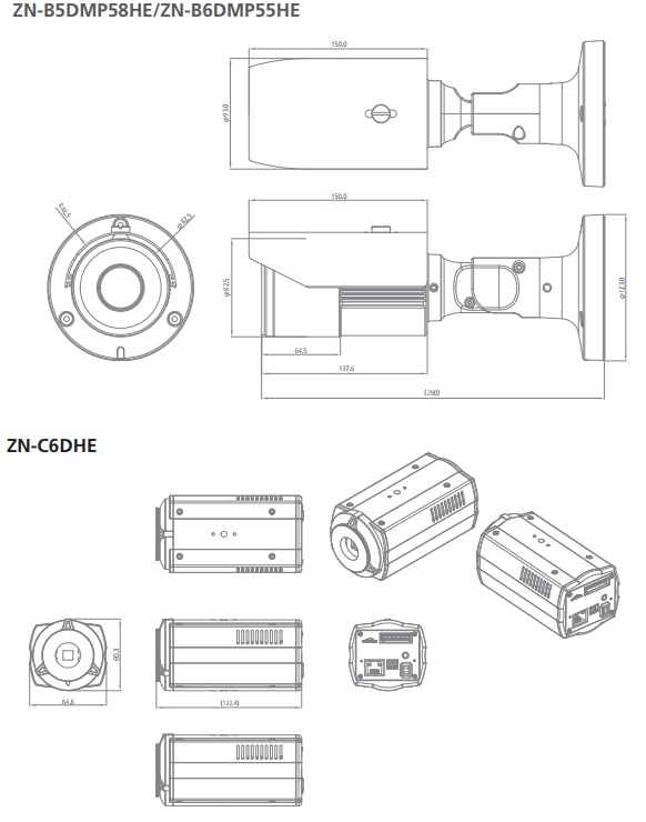 Computar Ganz
PixelPro ZN-B5DMP58HE
3 Megapixel Outdoor IR Bullet, w/3~10.5mm varifocal lens w/ P-iris, True Day/Night, True WDR, 42 IR LEDs