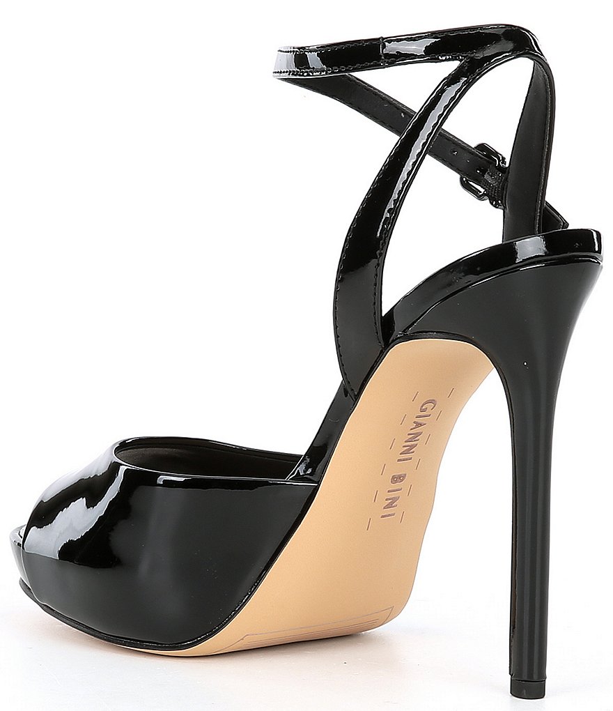 Gianni Bini Camwren Patent Stiletto Platform Sandals