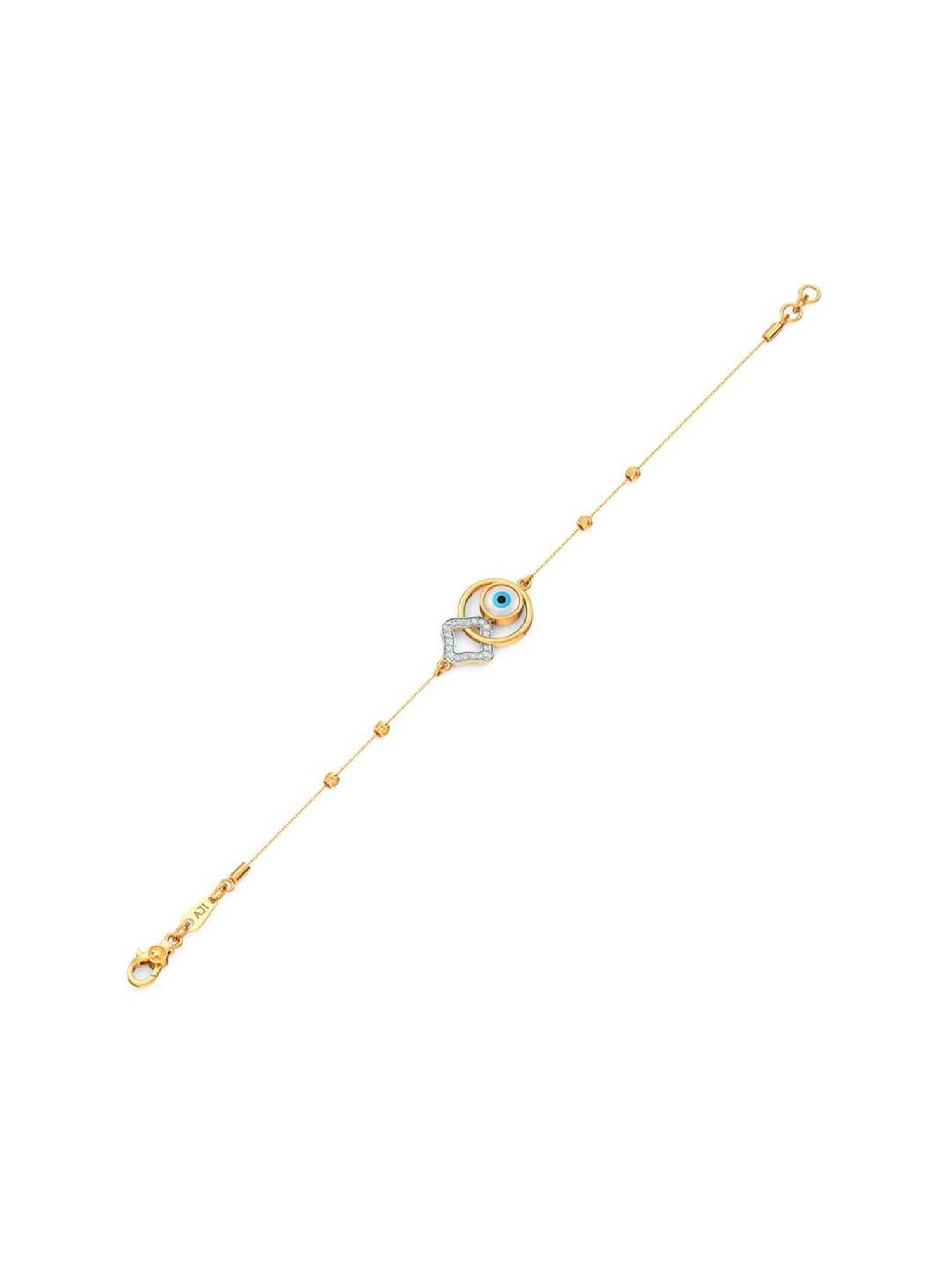 Joyalukkas Gold 22K Elegant Enchantment Evil Eye Barcelet for Women