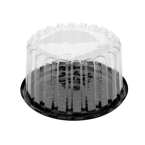 Pactiv YEH897010000 7-Inch Cake Container with Shallow Dome Lid, 100/CS