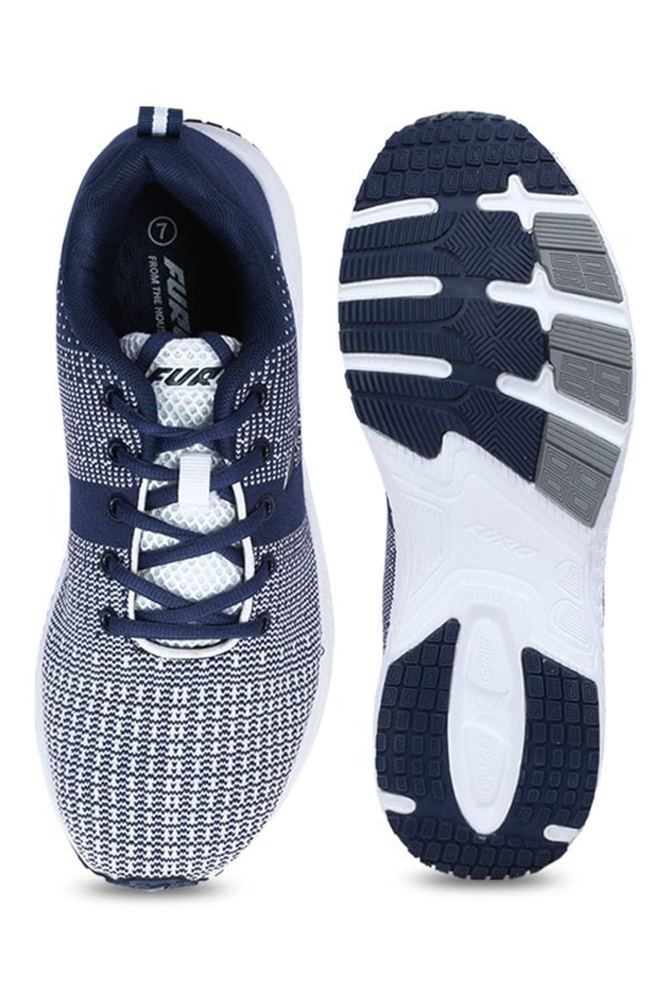 Furo by Red Chief Men's Navy & White Running Shoes