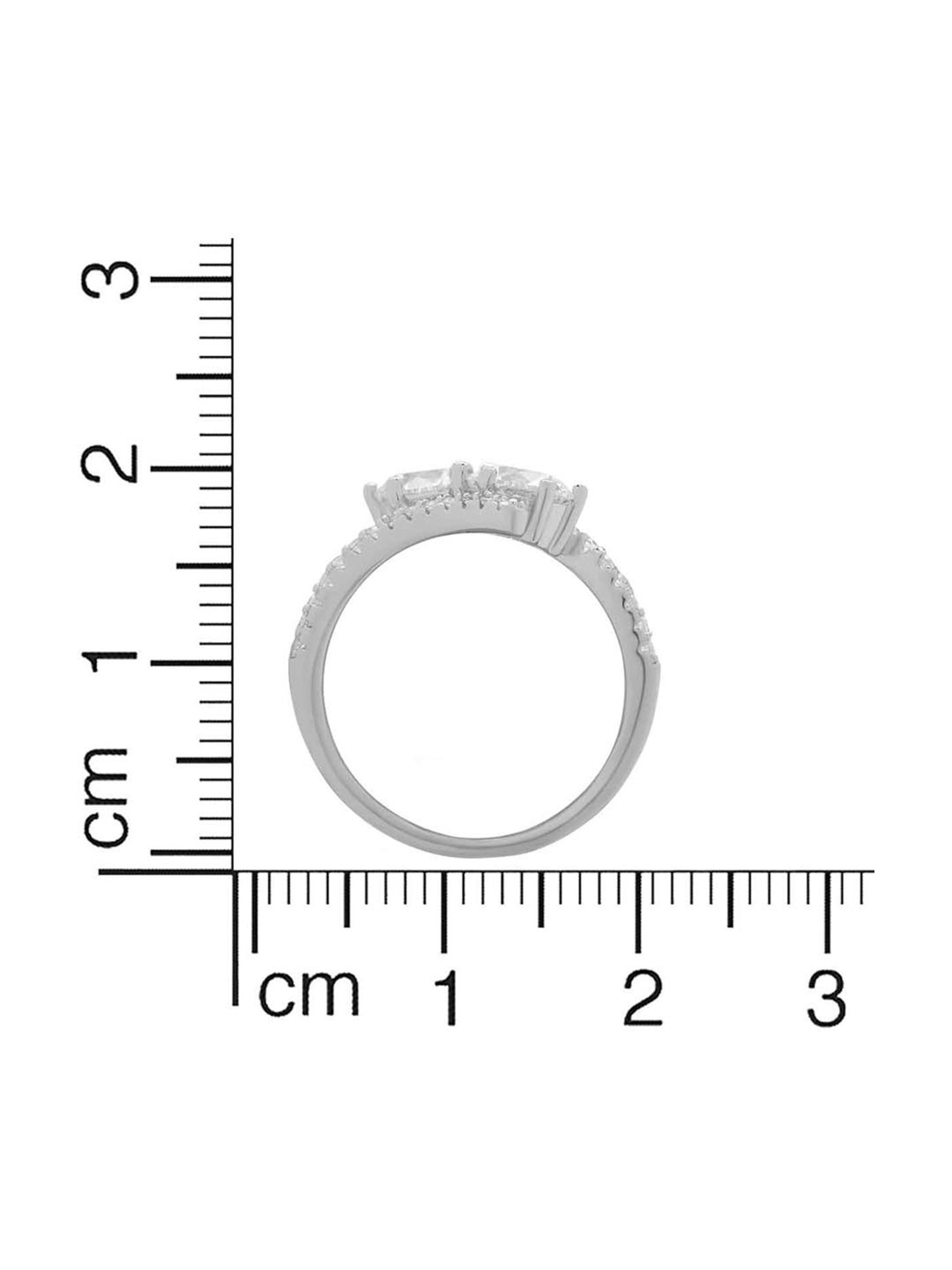 Anayra 92.5 Sterling Silver Sparkling Ring for Women