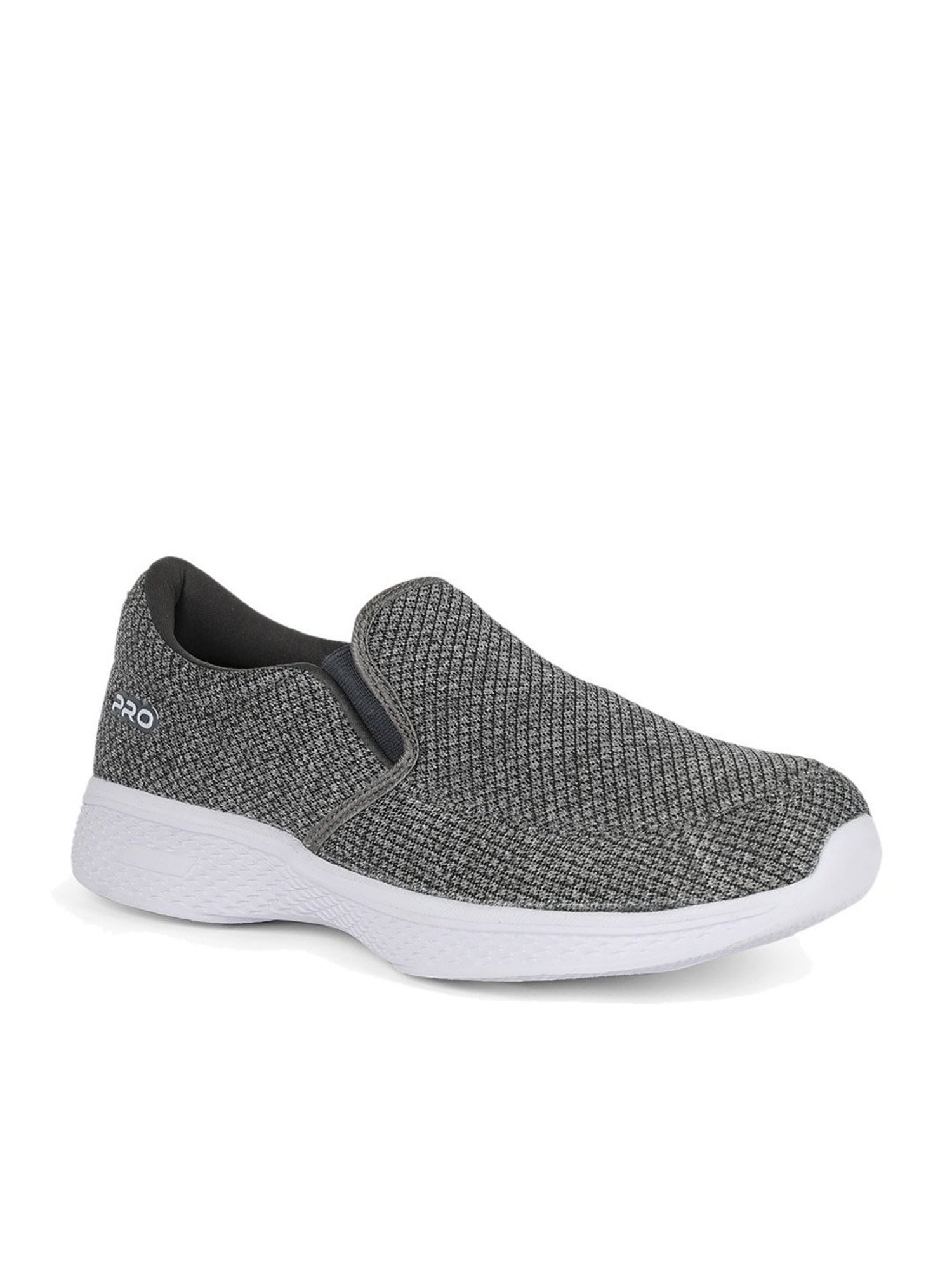 Pro by Khadims Men's Grey Casual Loafers