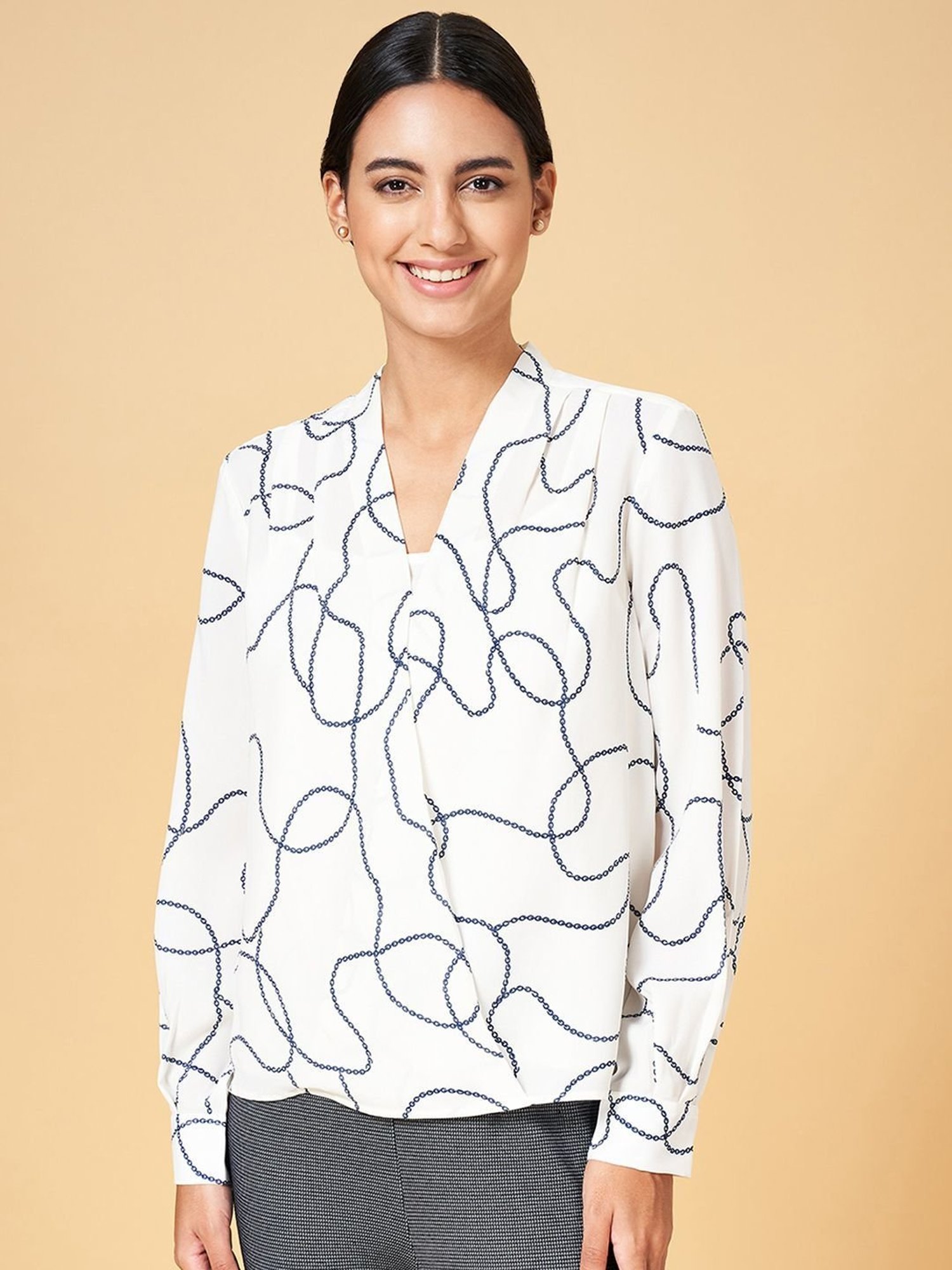 Annabelle by Pantaloons White Printed Top