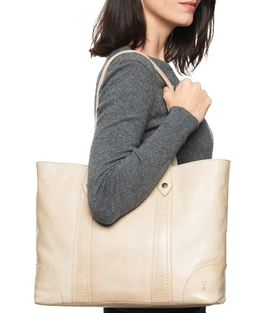Frye Melissa Washed Leather Shopper Tote Bag