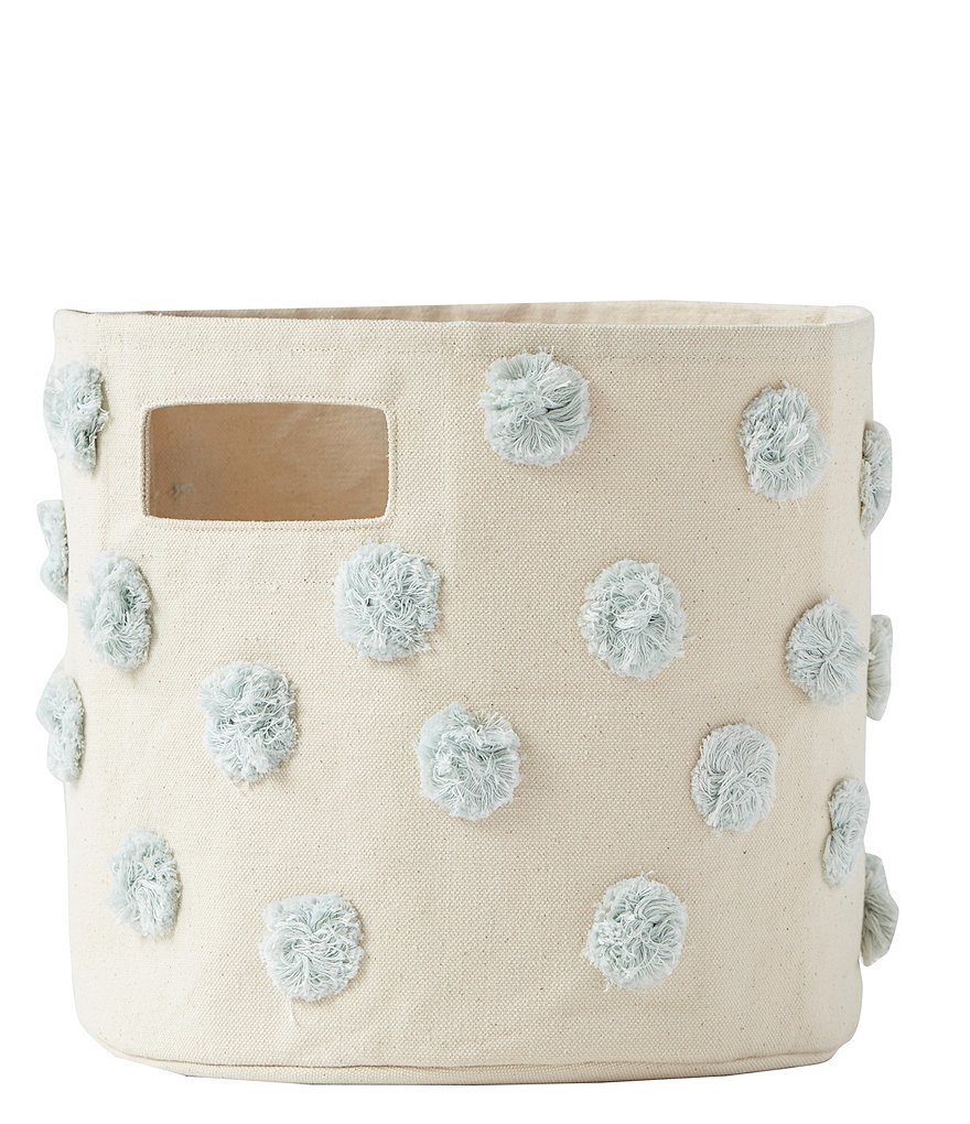 Edgehill Collection Hand-Woven Rattan Market Basket