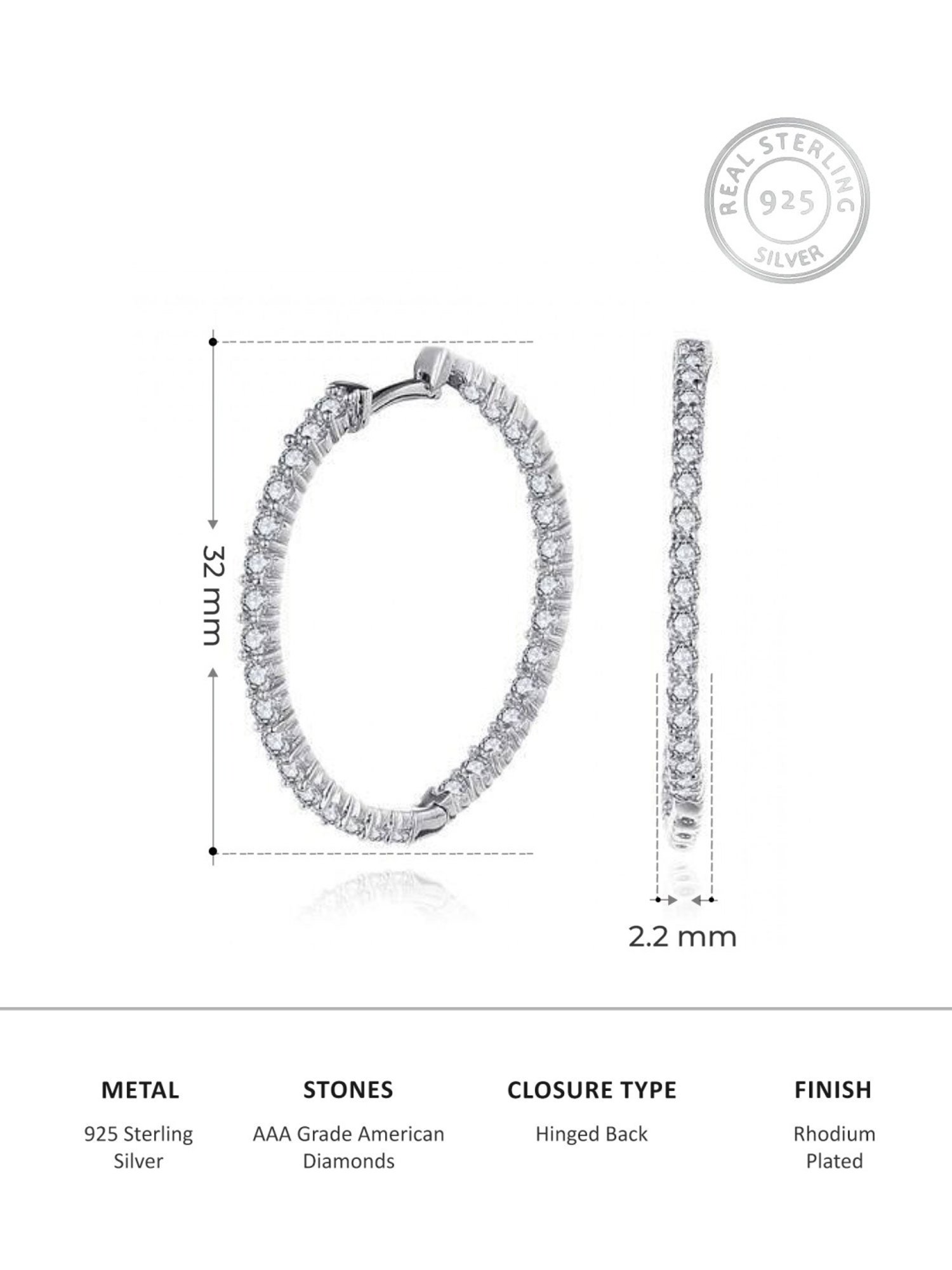 Ornate Jewels 92.5 Sterling Silver Earrings