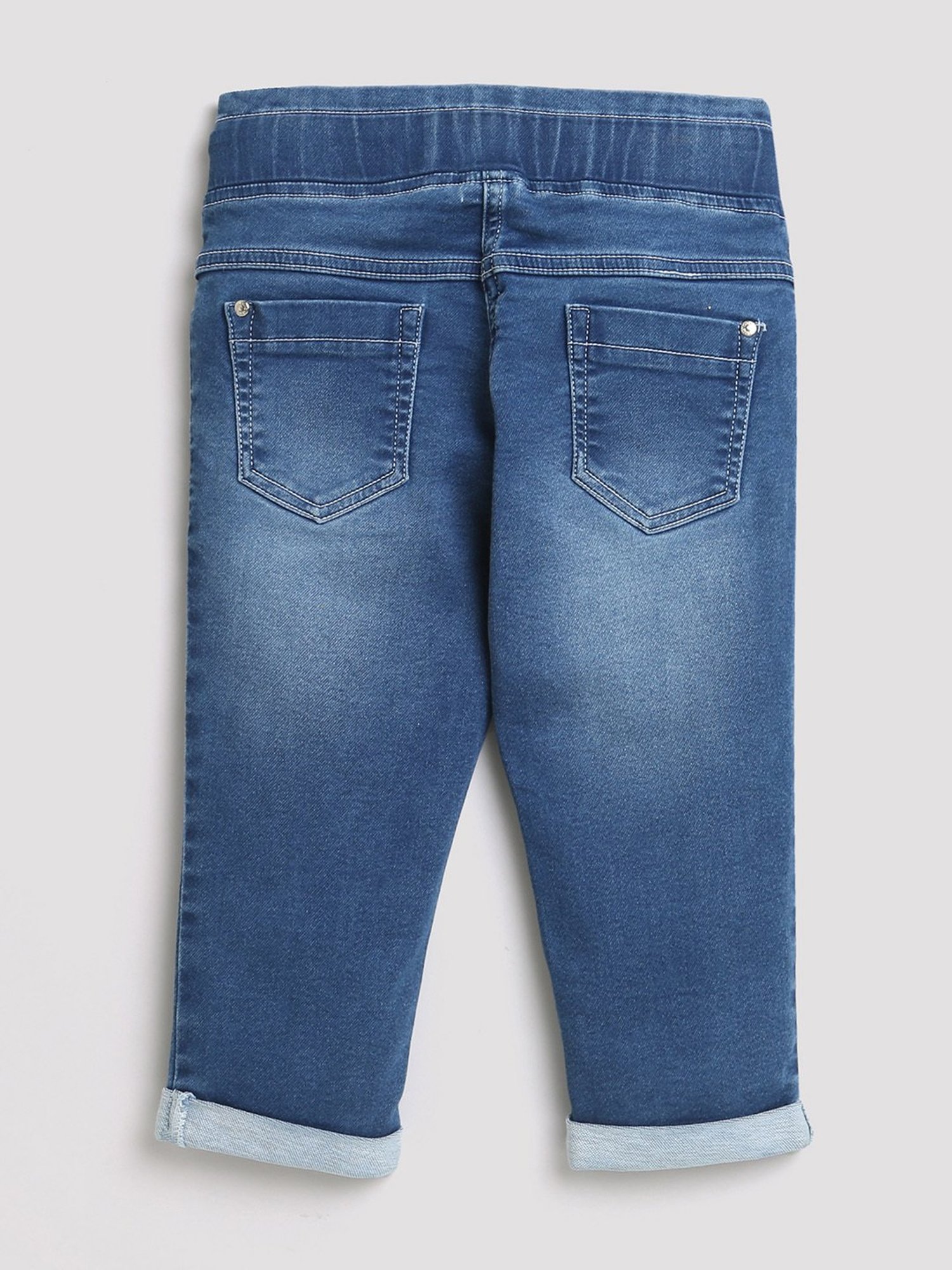 Tiny Girl Blue Solid Pants