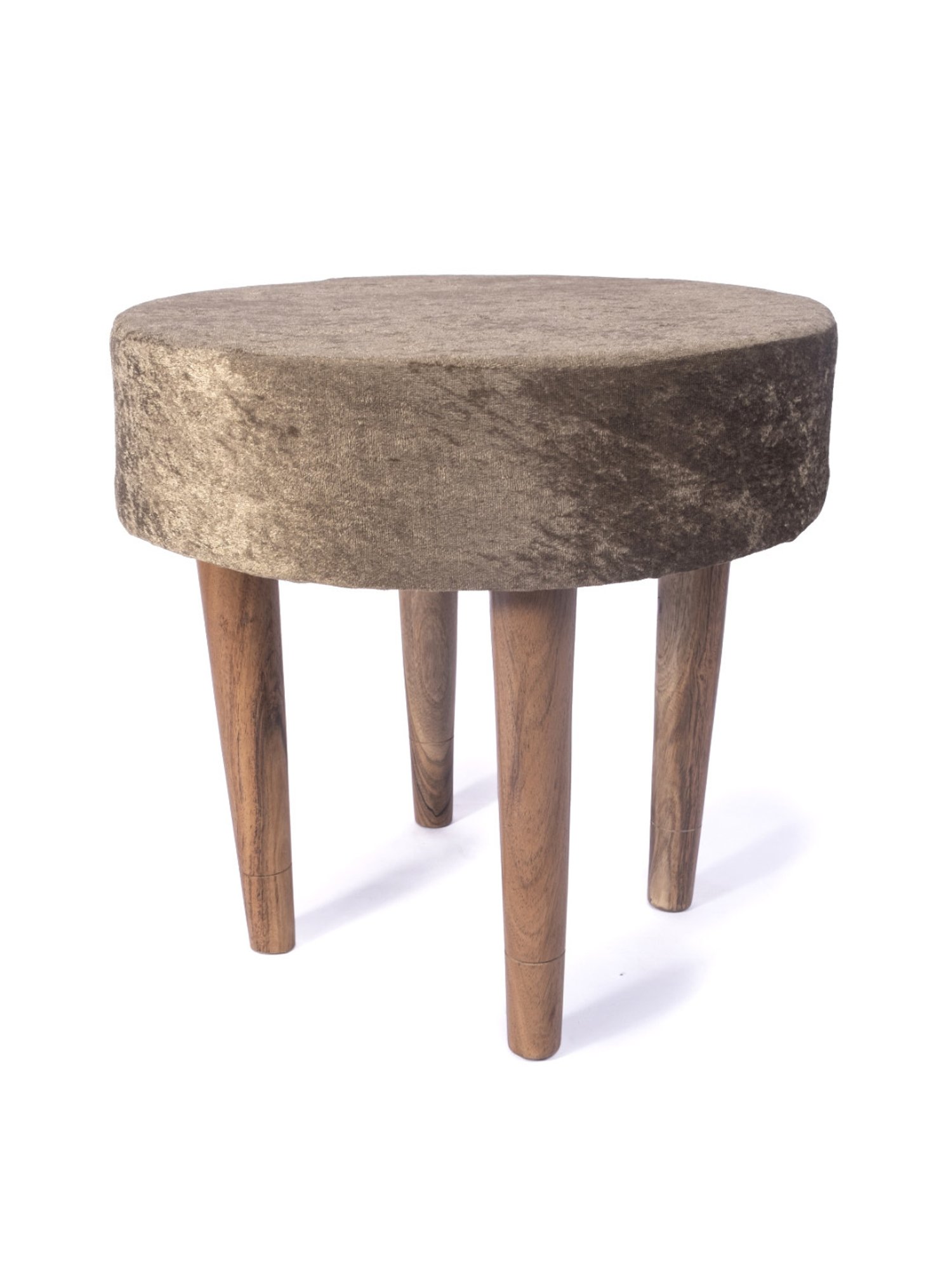 Chumbak Spring Marigold Floral Green Mango Wood Modern Trunk Storage Ottoman