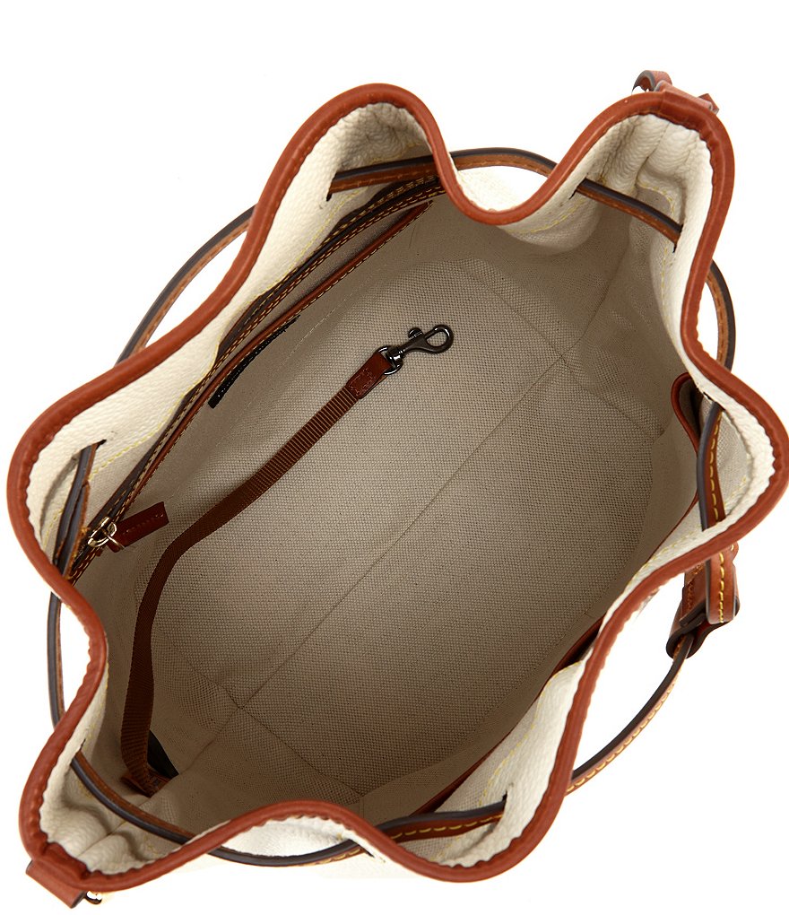 Dooney & Bourke Saffiano Collection Drawstring Bucket Bag