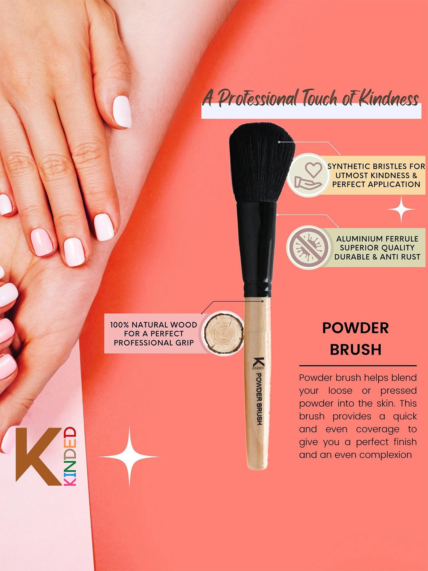 SWISS BEAUTY Highlighting and Lash Brush - Rose Gold