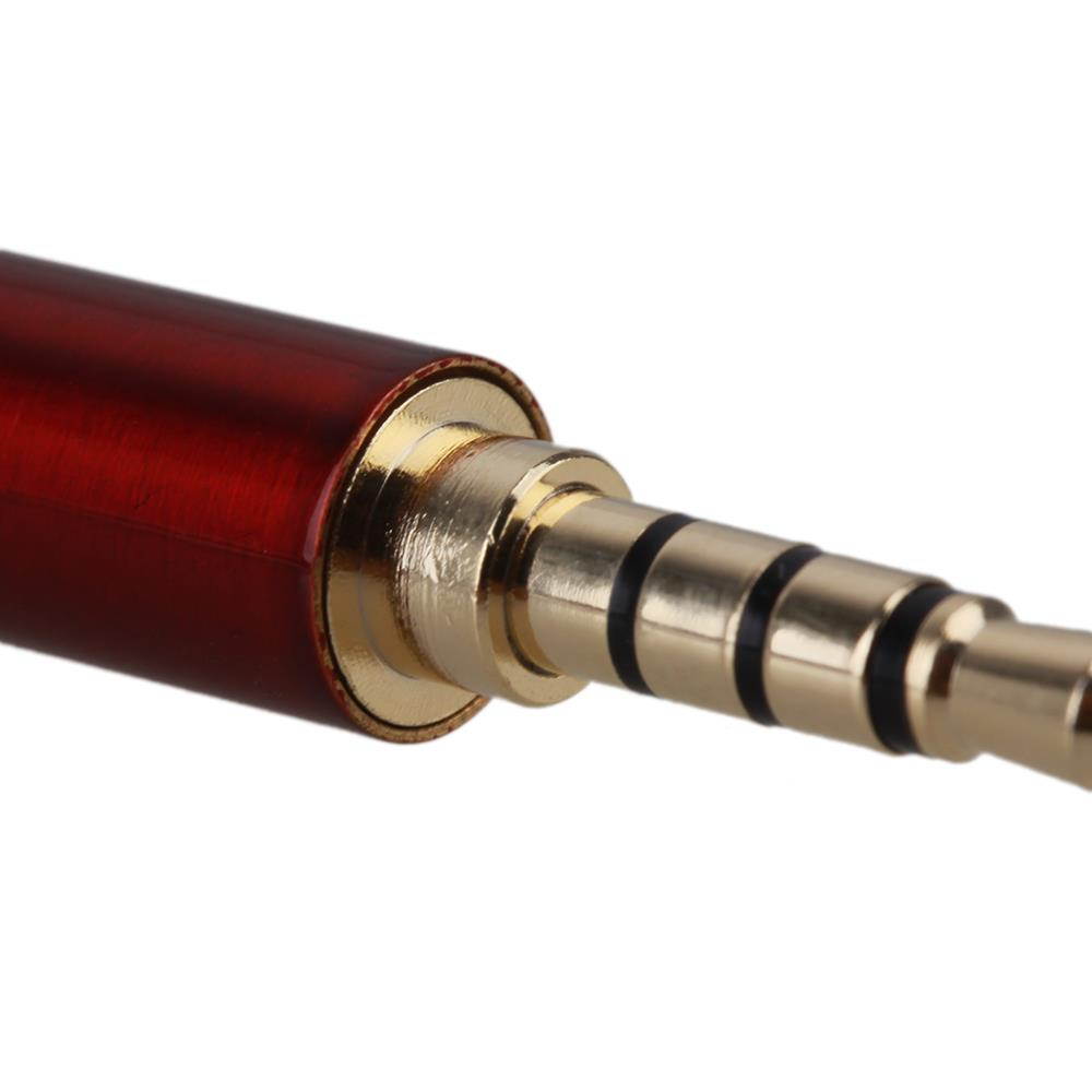 5pcs Claret 3.5mm Male Plug Mini Jack 4P Stereo Repair Audio Connector Solder