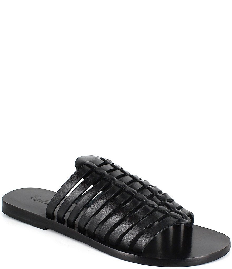 Splendid Talula Leather Huarache Slide Sandals