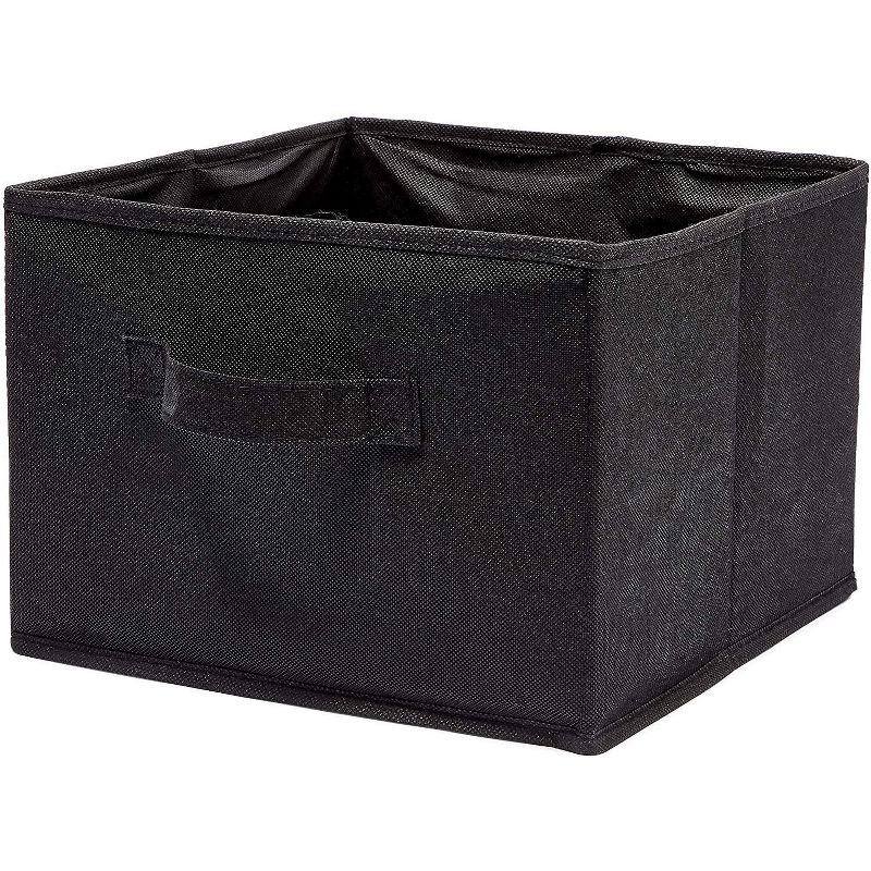 Farmlyn Creek 4-Shelf Hanging Closet Organizer with Pockets, Black (12 x 11.5 x 33.6 in)