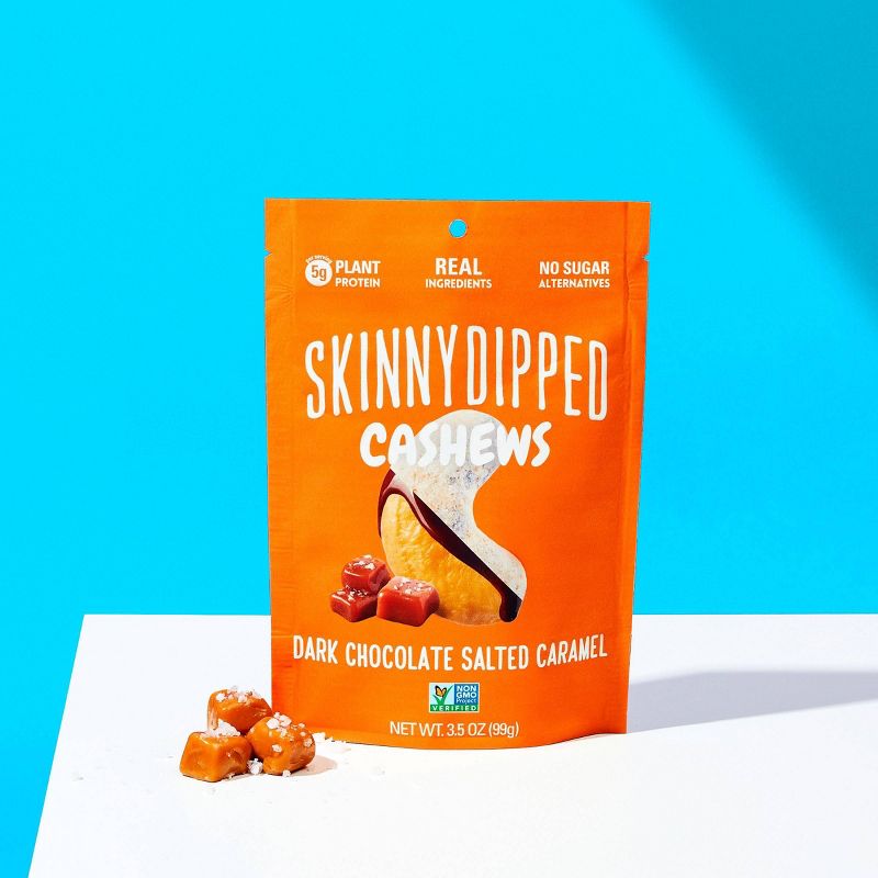 SkinnyDipped Dark Chocolate Salted Caramel - 3.5oz