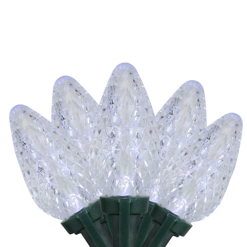 Brite Star 15ct LED Light Show C9 Crystal Christmas Lights White - 14' Green Wire