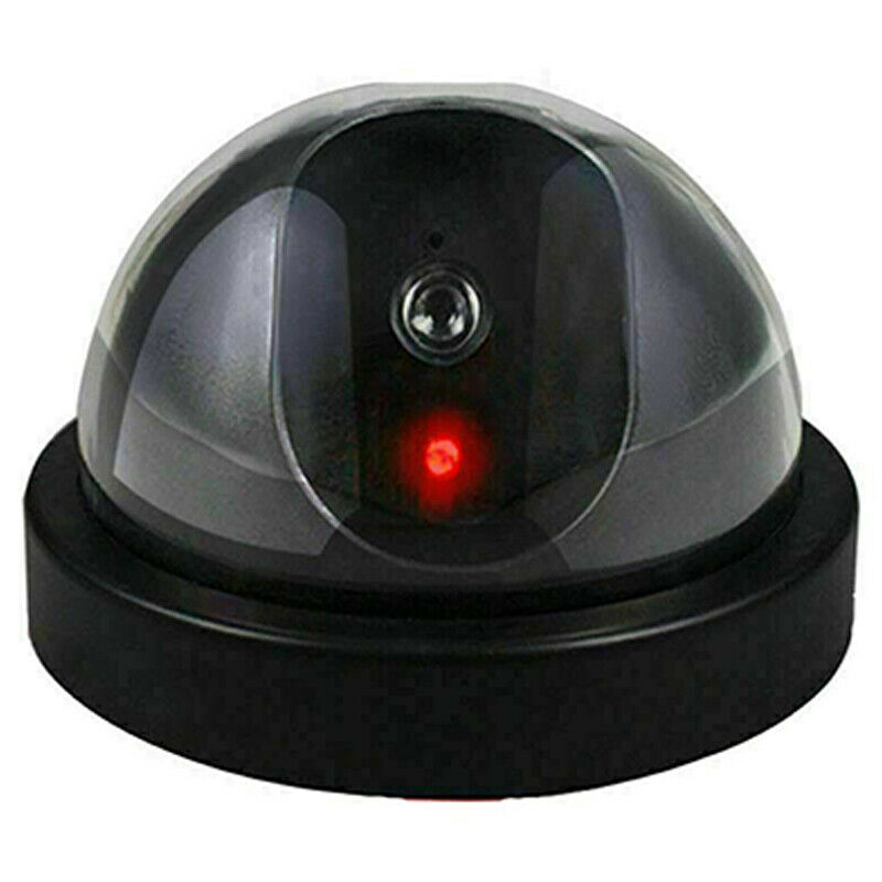 Dummy CCTV Security Camera Surveillance Cam with Fake IR LED Flashing Light Outdoor Indoor Wireless Battery Powered Work Eyeball Camera