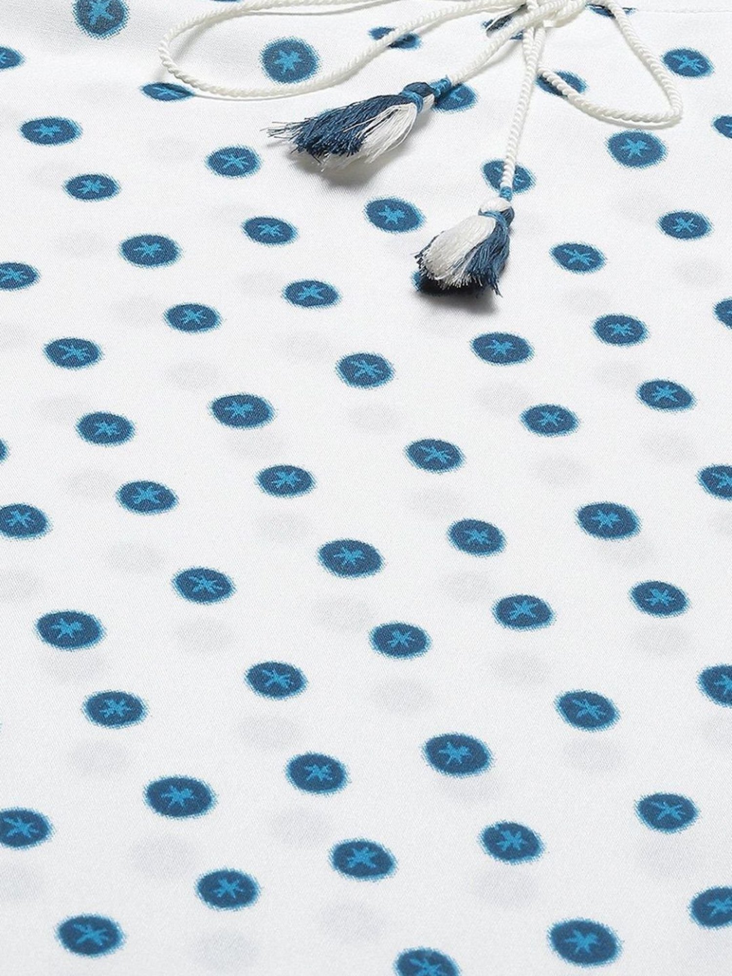 Rangriti White Printed Tunic