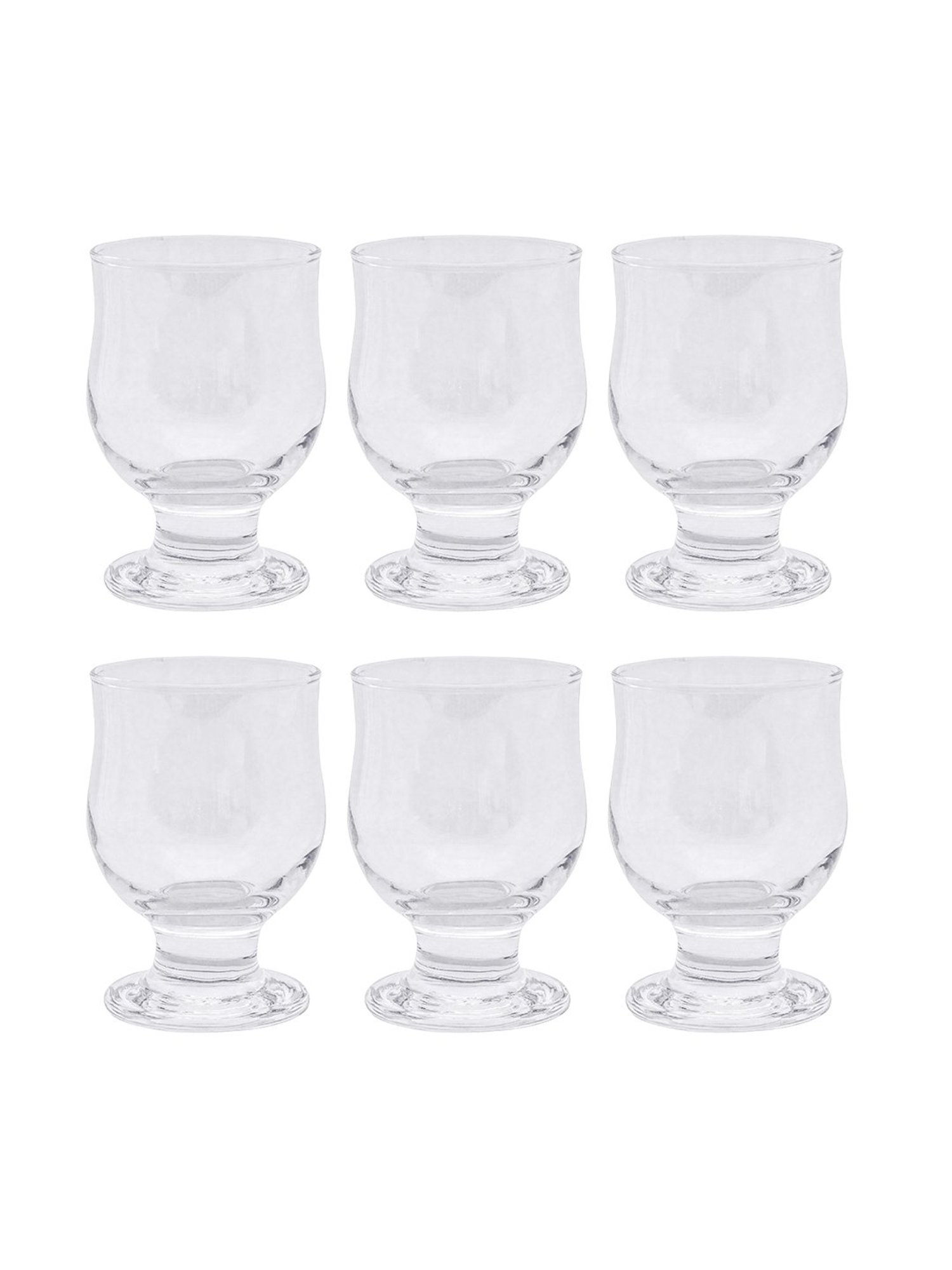 ROXX Transparent Glass Everyday Glasses - Set of 6 (240ml)