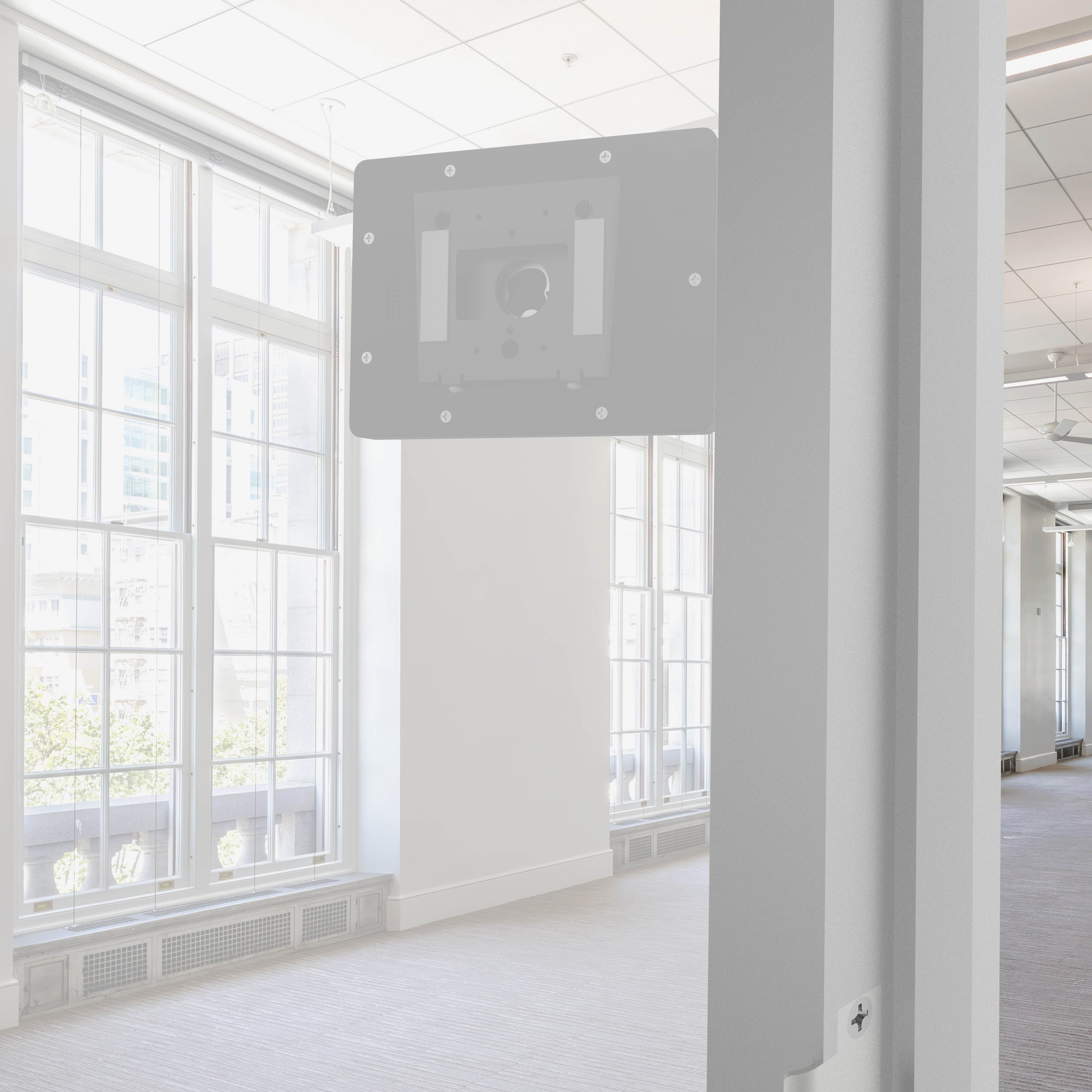 VidaMount Black Enclosure and Fixed Permanent Glass Mount [Bundle] compatible with iPad Mini 4 & 5