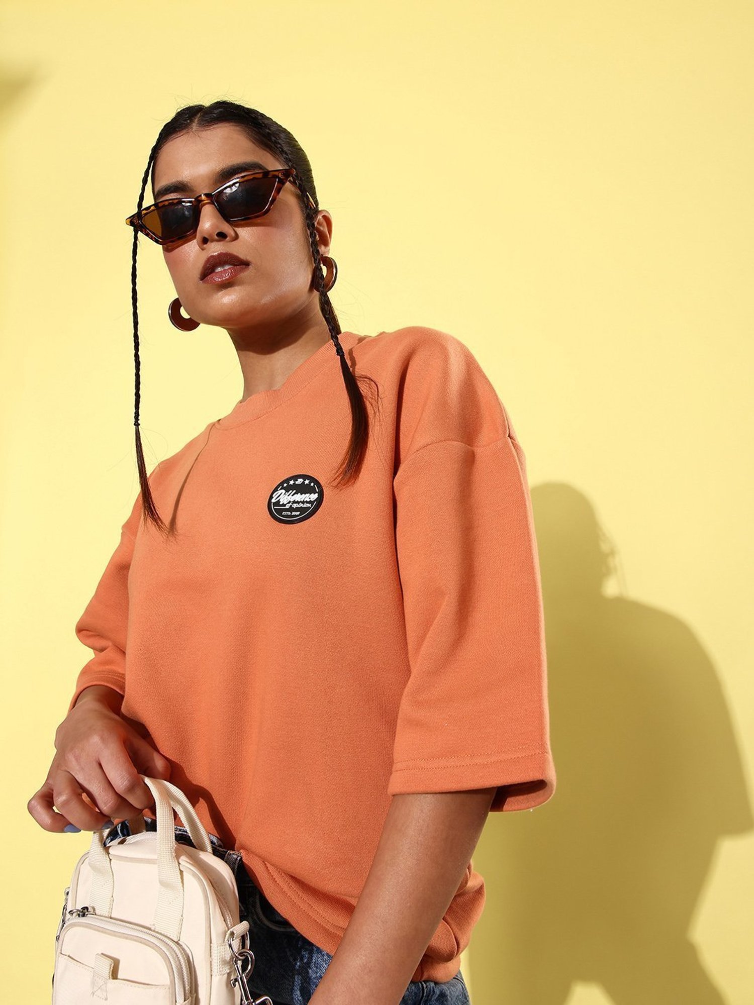 Difference of Opinion Brown Fleece Oversized Sweatshirt