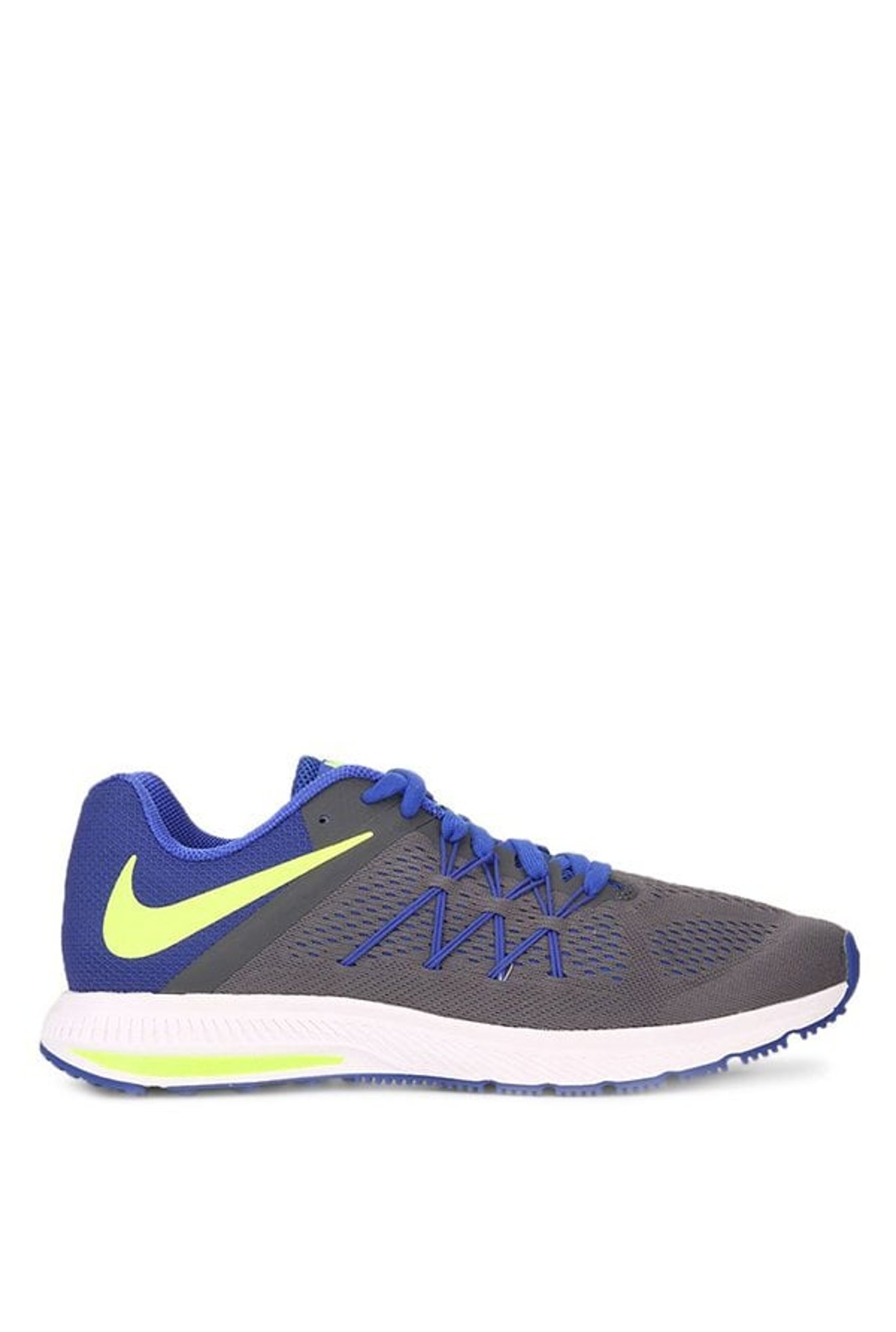 Nike Zoom Winflo 3 Charcoal Grey & Blue Running Shoes
