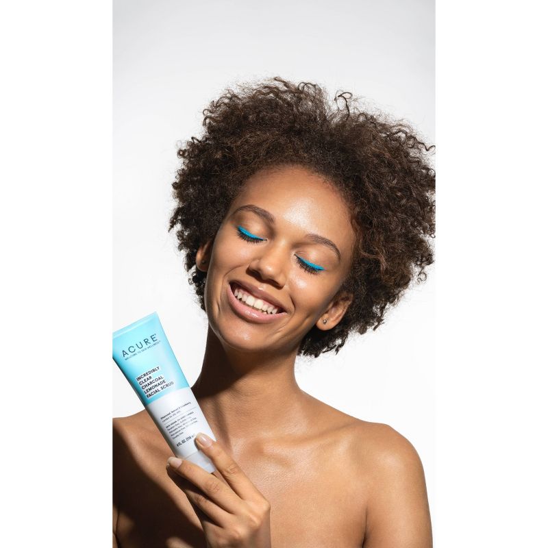 Acure Incredibly Clear Charcoal Lemonade Facial Scrub - 4 fl oz
