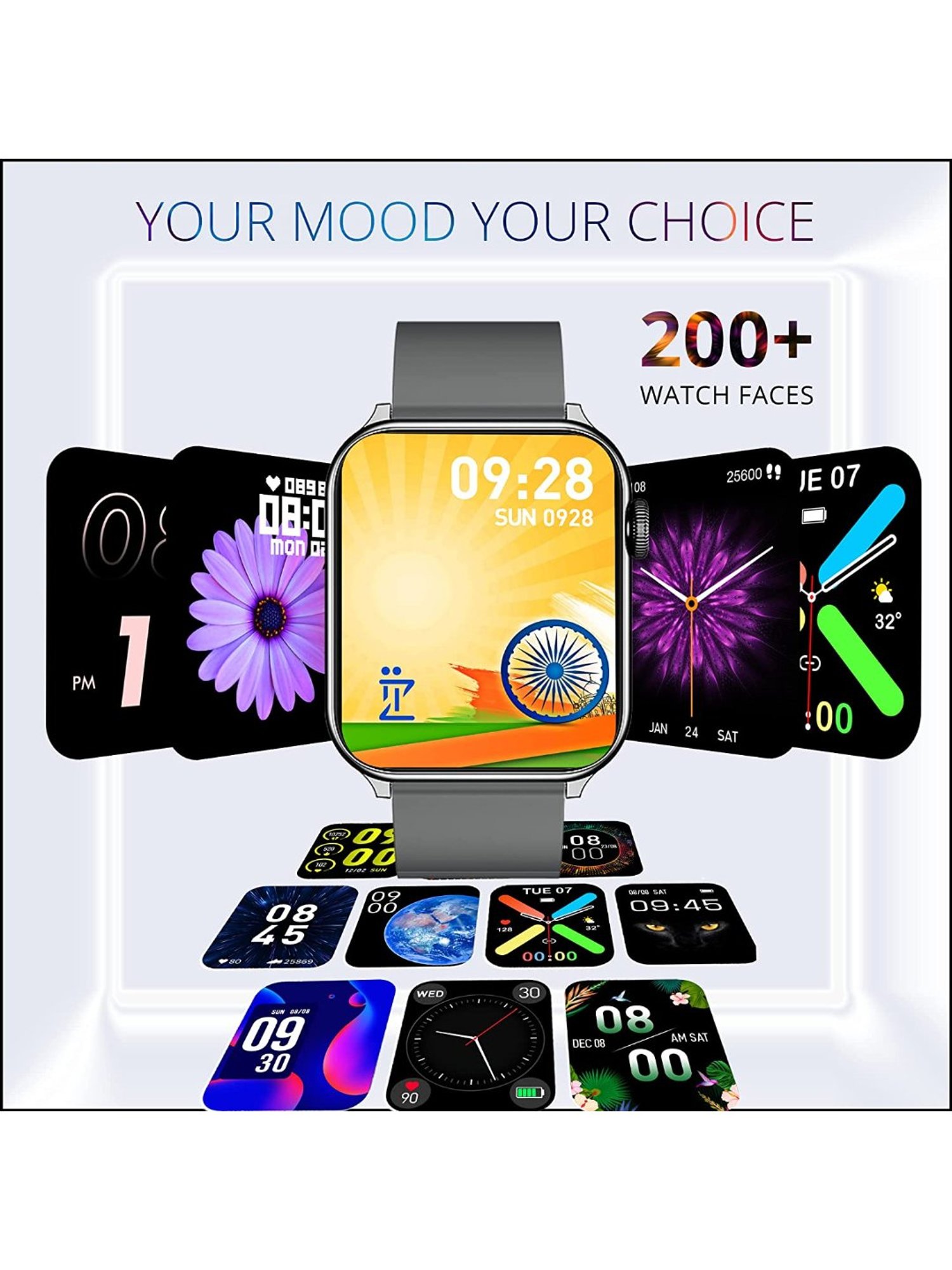 IZI Prime 1.78 inch 650 NITS Retina Amoled BT Calling Smartwatch (Midnight Grey)