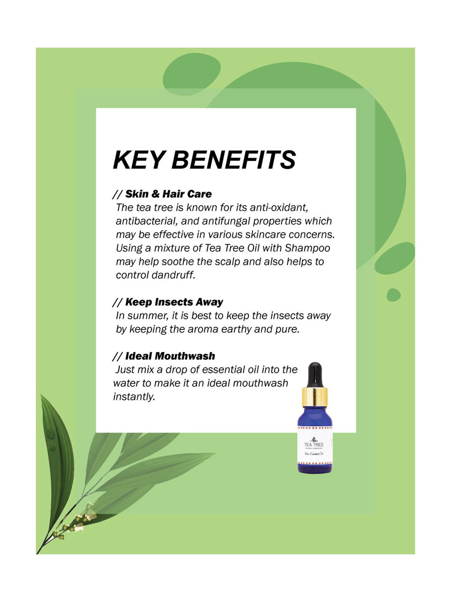 Holistic Healings By Shaveta Tea Tree Essential Oil - 15 ml