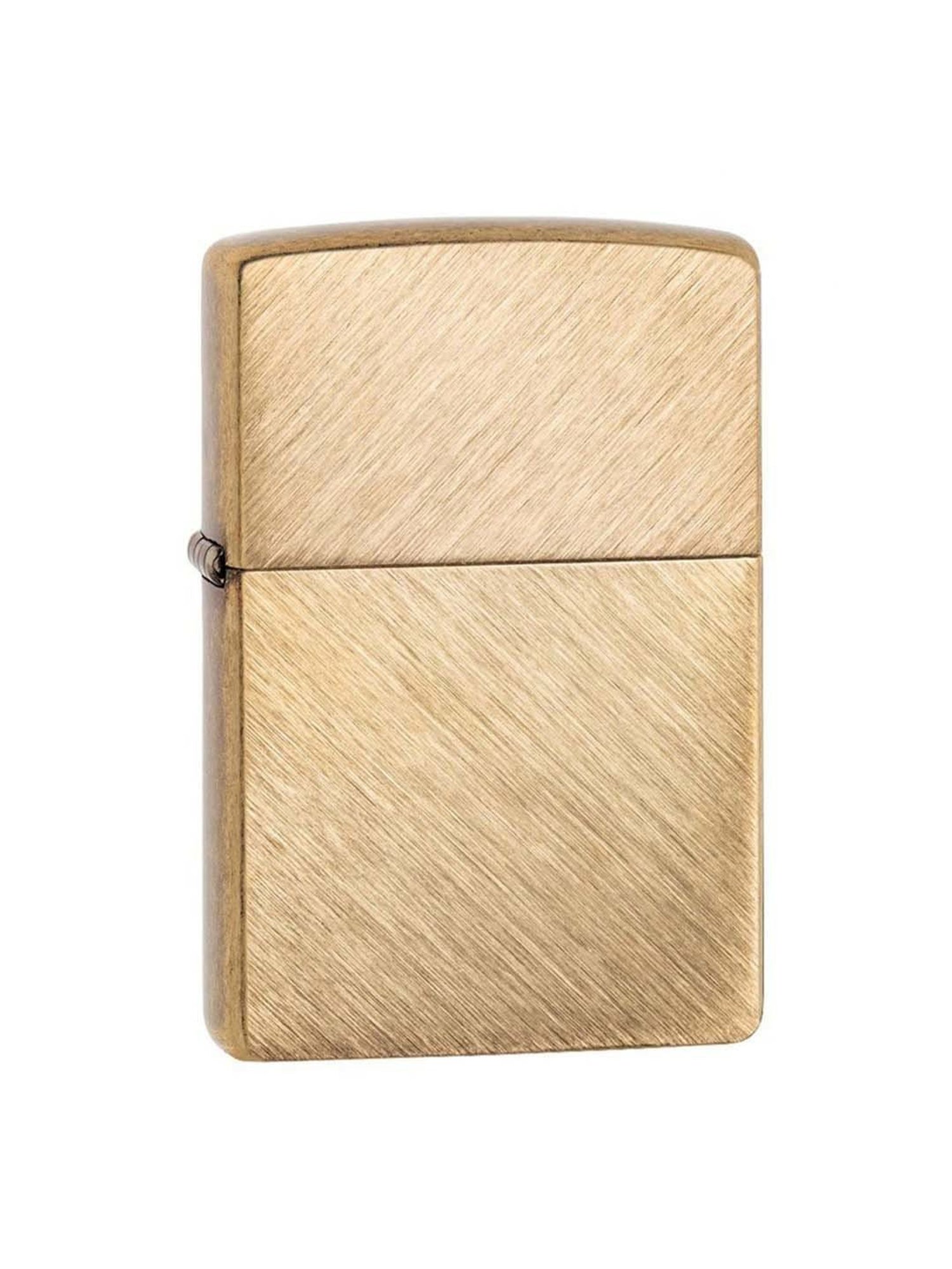 Zippo Metallic Brown Classic Herringbone Sweep Brass Pocket Lighter