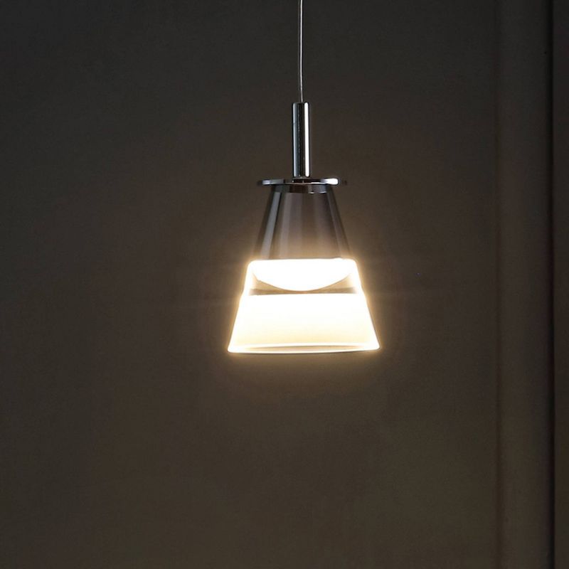 5" LED Metal Adjustable Alain Pendant Chrome - Jonathan Y
