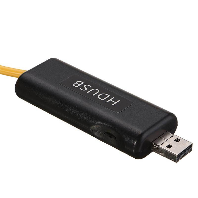 5M Android PC HD Endoscope Waterproof Snake Borescope USB Inspection Camera Yellow - 5M