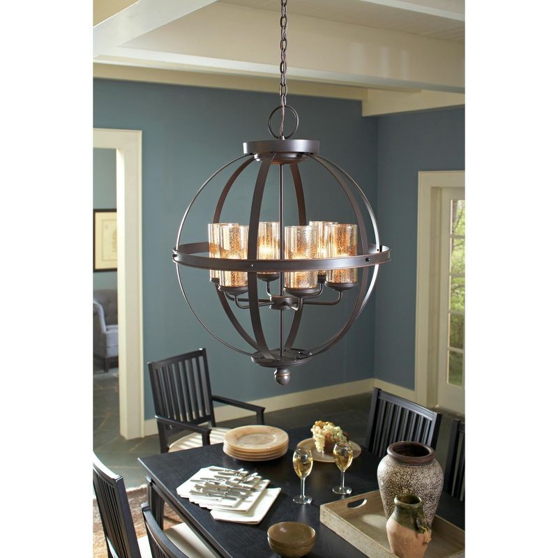 Generation Lighting Sfera 6 light Autumn Bronze Chandelier 3110406-715