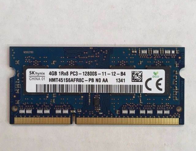 HYNIX 4GB DDR3 1600MHZ 204-PIN LAPTOP MEMORY HMT451S6AFR8C-PB