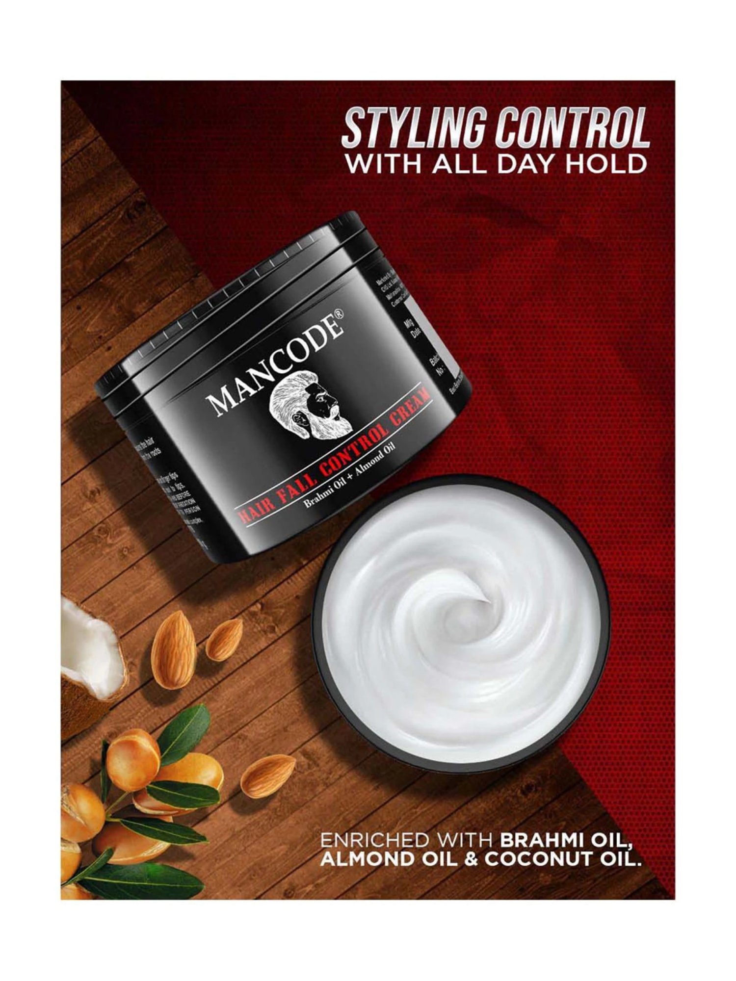 Mancode Hair Fall Control Cream - 100 gm