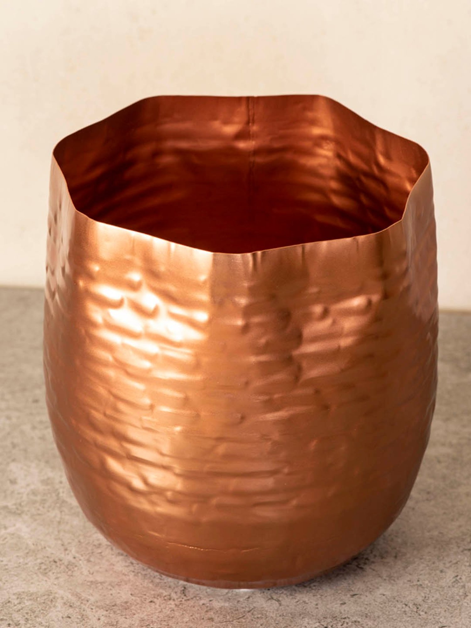 THE DECOR REMEDY Fluid Mini Rose Gold Planter