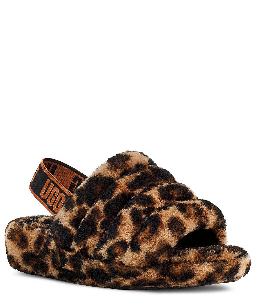 UGG&reg; Fluff Yeah Panther Fur Slides