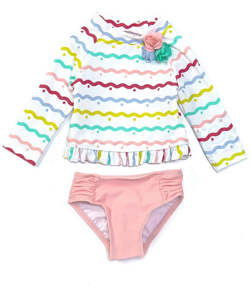 Starting Out Baby Girls 3-24 Months Ruffled Pineapple One-Piece Swimsuit