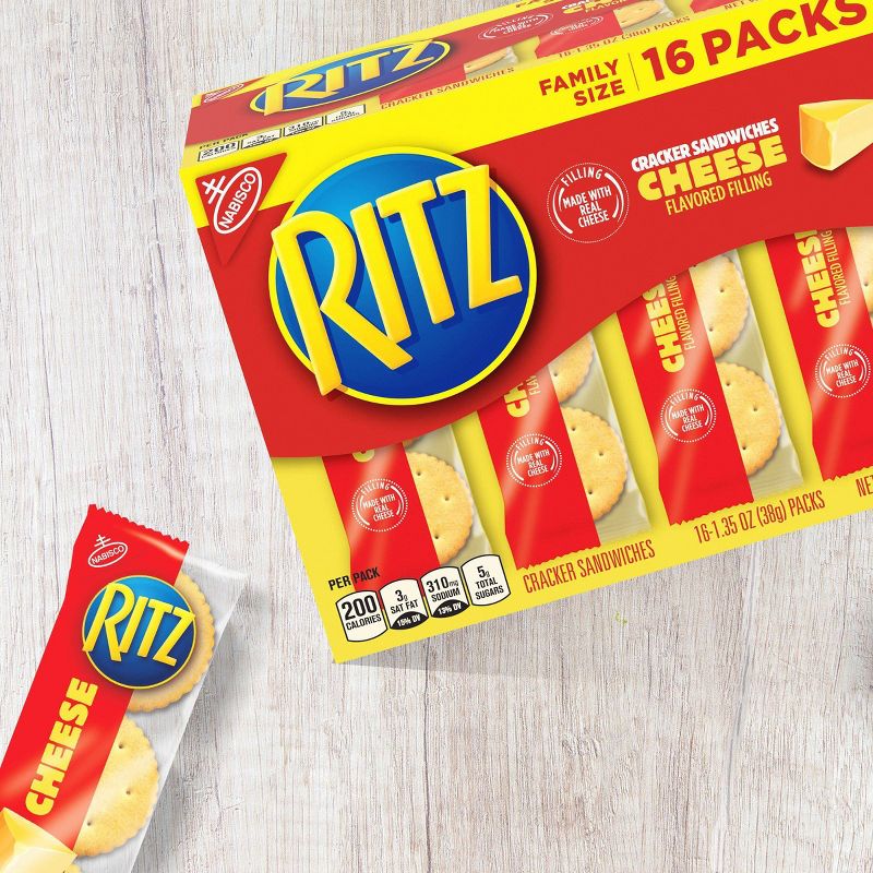 Ritz Cracker Sandwiches with Cheese - Family Size - 16ct/1.35oz