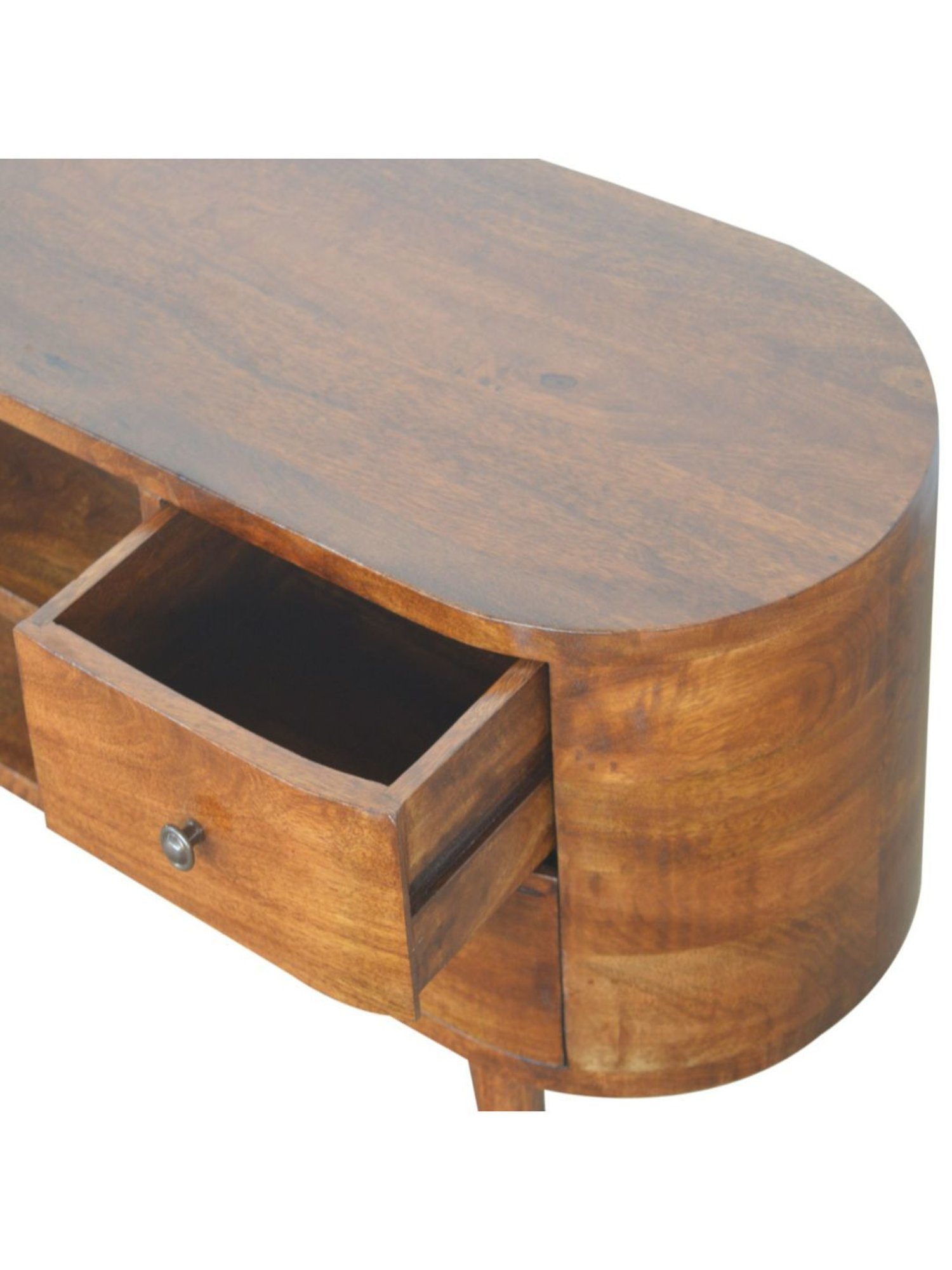 Artisan Furniture Brown Chestnut Rounded Entertainment Unit