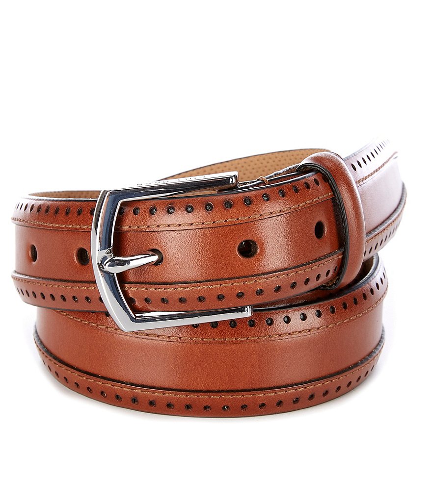 Cole Haan Dawson Perforated Leather Belt